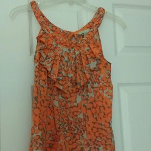 Orange Top Sleeveless